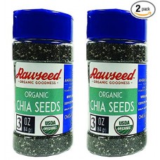 Rawseed Organic Chia Seeds3 oz 2 Pack Shaker Jar